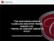 Tablet Screenshot of clubclassexecutivetravel.com